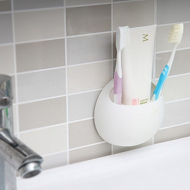 Eggs Design Toothbrush Sucker Holder