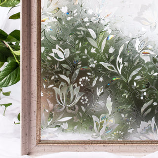 Bathroom Flower Sticker Window Decor