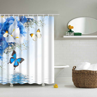 Flower Waterproof Shower Curtain