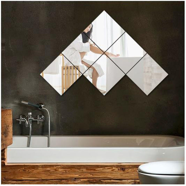 Acrylic Bathroom Three Dimensional Mirror