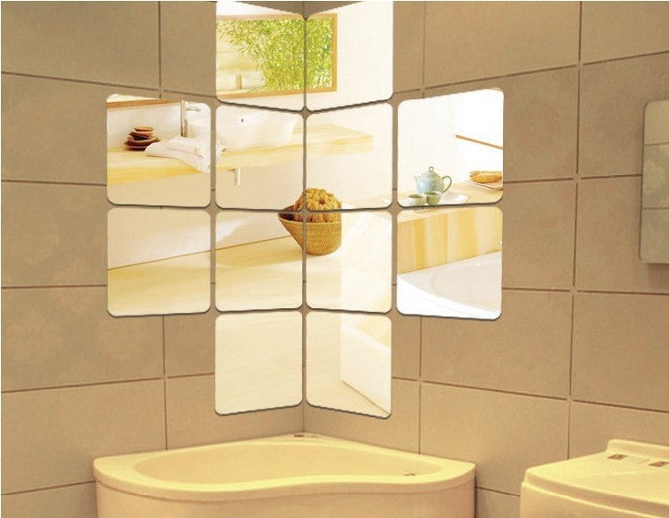 Straight Angle Square Wall Mirror