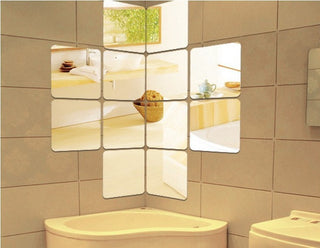 Straight Angle Square Wall Mirror