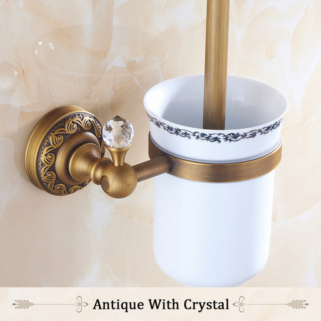 Antique Bronze Toilet Brush Holder