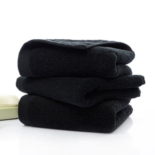 Cotton Solid Black Face Towel