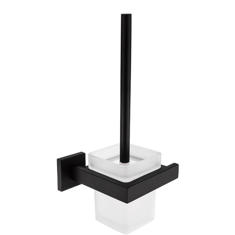 Black Matte Toilet Brush Holder